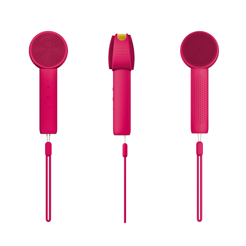 Liorae Cléa facial cleanser in vibrant hot pink tone