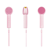 Liorae Cléa sonic cleanser in pastel pink – soft silicone surface