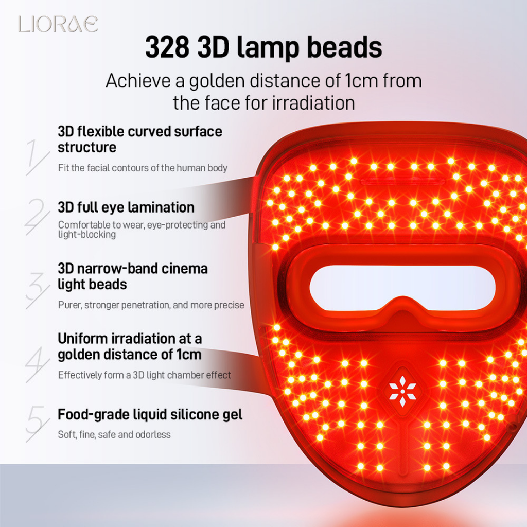 At-home LED skincare treatment with Luma9