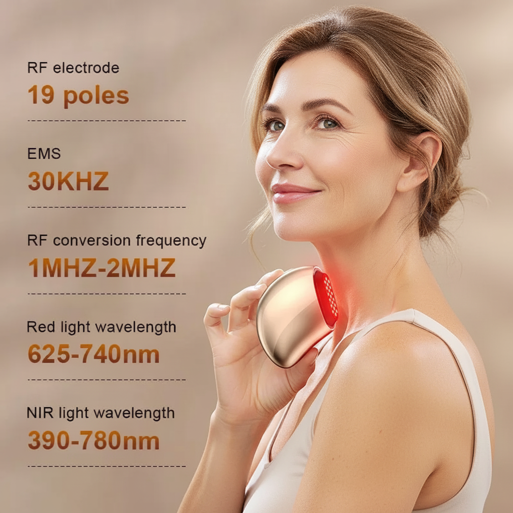 Mango+ Pro facial toning tool with EMS and RF modes