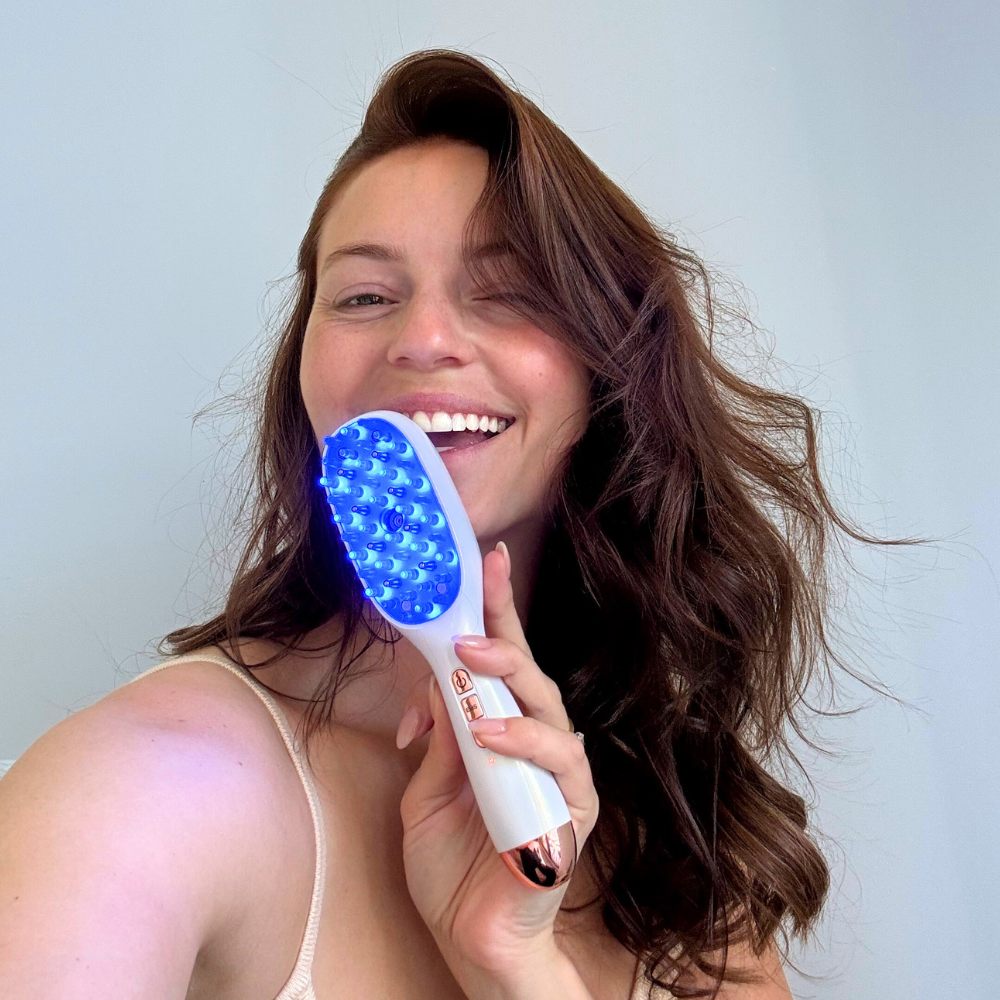 LED hair regrowth comb for thicker, fuller hair