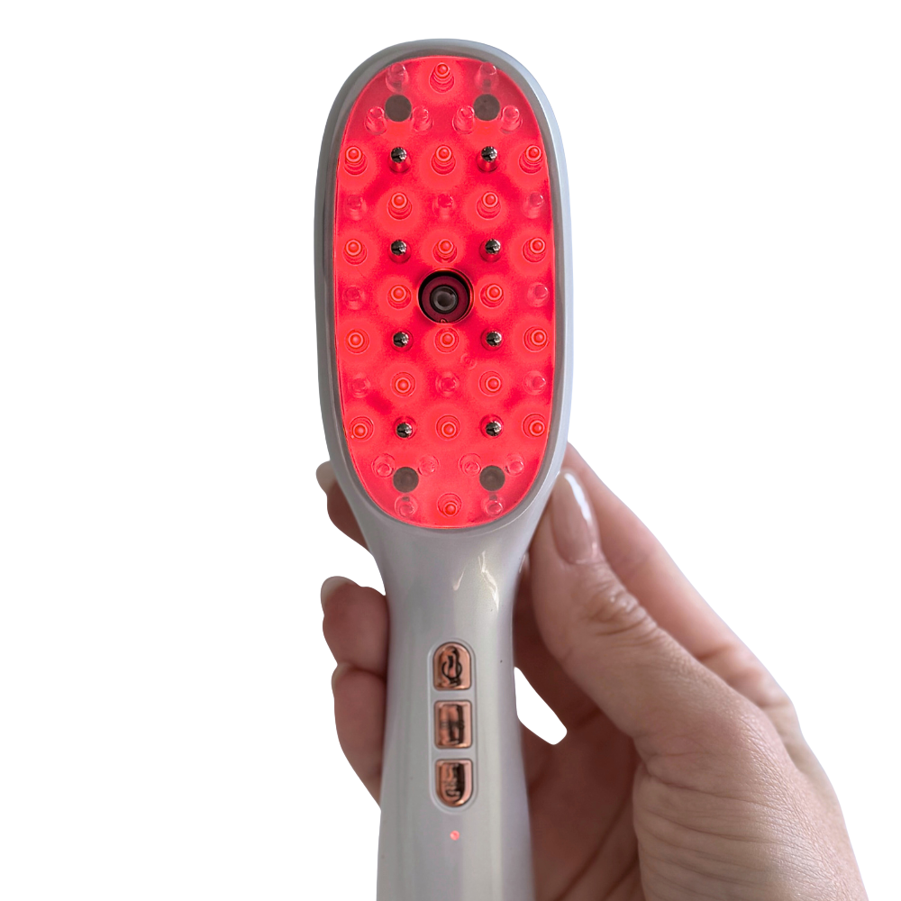 Scalp therapy comb with Red Light nodes